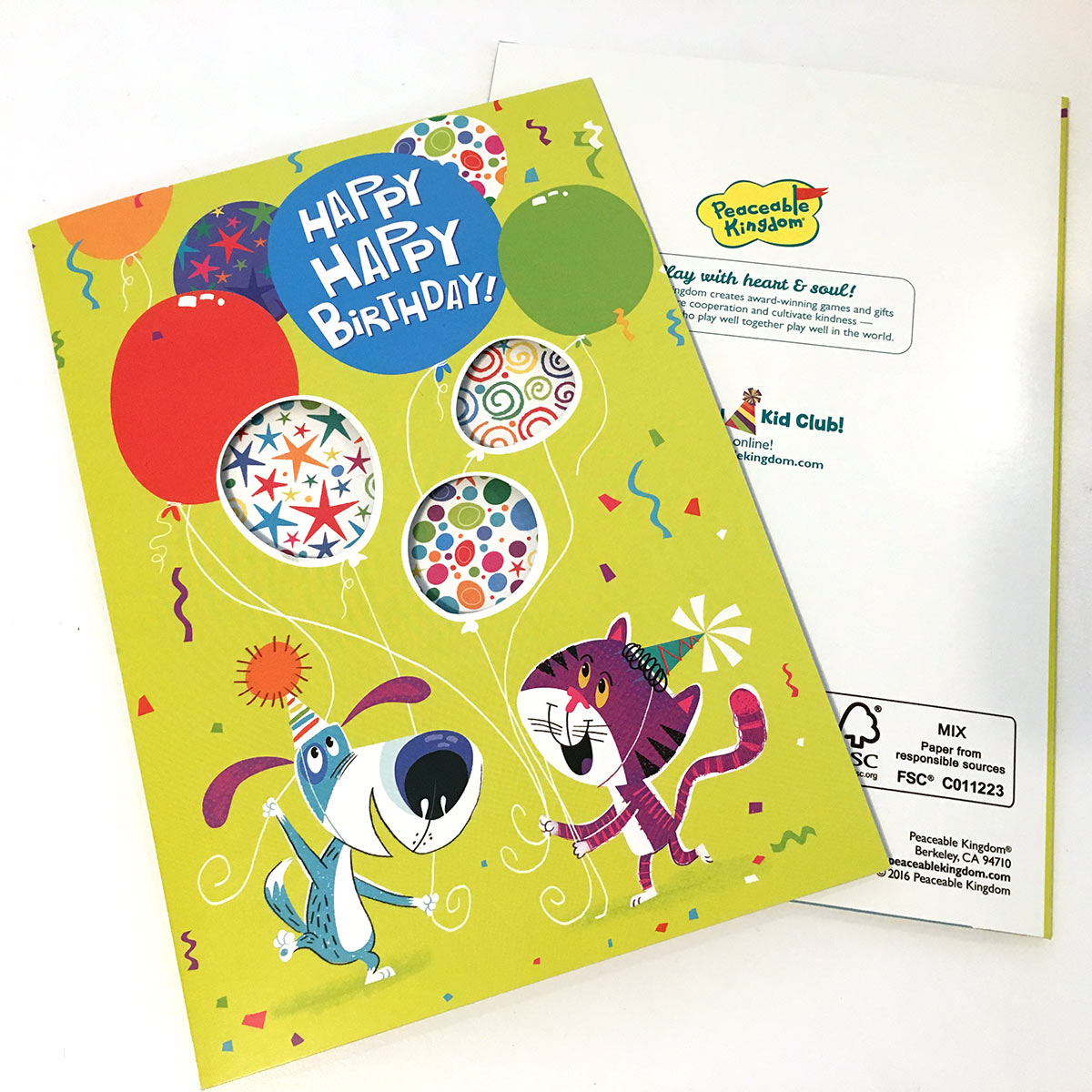 Child birthday card for Peaceable Kingdom Josh Cleland Portland, Oregon Illustrator and Designer